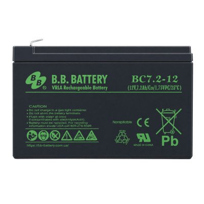 Акумулятор BB Battery BC7.2-12 12V 7.2Ah F2 Акумулятор BB Battery BC7.2-12 12V 7.2Ah F2
