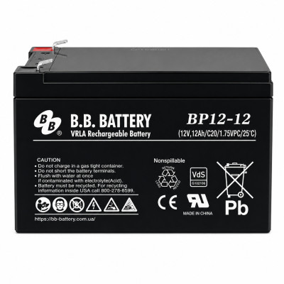 Акумулятор BB Battery BP12-12 12V 12Ah T2