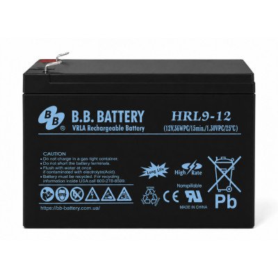 Акумулятор BB Battery HRL9-12 12V 9Ah F2