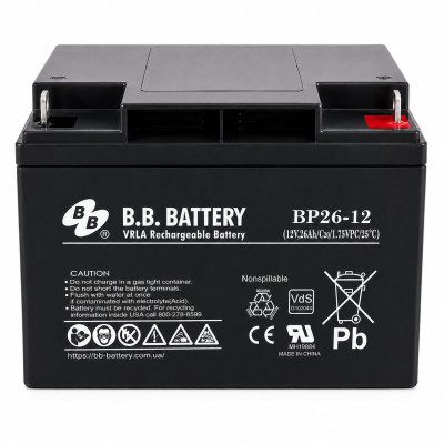 Акумулятор BB Battery BP26-12 12V 26Ah B1