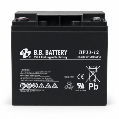 Акумулятор BB Battery BP33-12 12V 33Ah B7