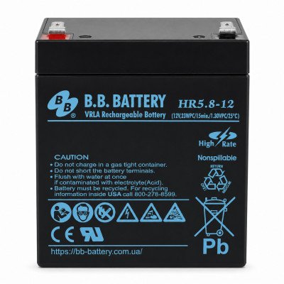 Акумулятор BB Battery HR5.8-12 12V 5.8Ah F2