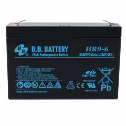 Акумулятор BB Battery HR9-6 6V 8Ah F2